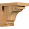 Ekena Millwork Pescadero Rough Sawn Corbel w/Backplate, Western Red Cedar, 6"W x 8"D x 8"H COR06X08X08PEC01RWR - alternate 1